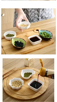 Keraamiline väike roog Jaapani lauanõud äädikas tassi soja kastmega roog maitse roog luu plaat tassi tassi loominguline suupiste plaat
