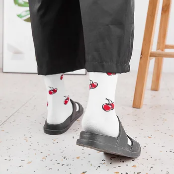 Kliirens Müük Tahke Must-Valge Pika Sokid Jaapani Kawaii Armas Naiste Sokid korea Harajuku Vintage Streetwear Meeskonna Sokid