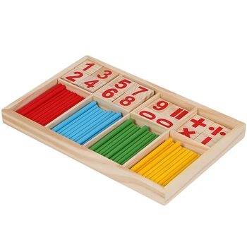 Koolieelsete Beebi Matemaatika Mänguasjad Puidust Värviline Montessori Aritmeetiline Loota Varase Õppe Haridus Mänguasjad Lastele, Lapsed Kingitusi
