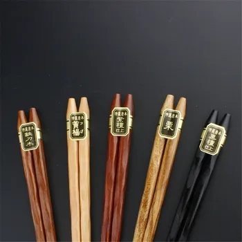 Korduvkasutatavad 5 Paari Komplekti Käsitsi valmistatud Bambusest Jaapani naturaalsest Puidust Söögipulgad Sushi Toidu Mitut värvi Puidust Haki pulgad#35