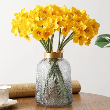 Kunstlik Nartsiss Lille Kimp Kodu Kaunistamiseks Võltsitud Desktop Lilled Pulm Stseeni Decor Nartsiss Kodus Ruumi Kaunistamiseks