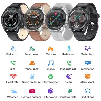 L61 Smart Watch Pööratav Ümmargune Ekraan Smartwatch Tegevuse Tracker Südame Löögisageduse Monitor Sport Käevõru Toetab Keel