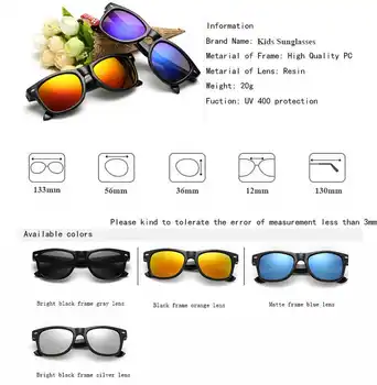 Lahe 6-15 Aastat, Lapsed Päikeseprillid päikeseprillid Lastele Poisid Tüdrukud Fashion Eyewares Objektiivi Kate UV 400 Kaitse Puhul
