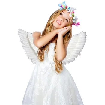 Lapsed Laps Täiskasvanud Must-Valge Sulg Angel Wing Cosplay Show Kostüüm Prop Pulmi, Sünnipäeva Halloweeni Dekoratsioonid Kingitus