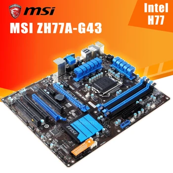 LGA-1155 MSI ZH77A-G43 Emaplaadi Core i7/Core i5/Core i3 32GB DDR3 PCI-E 3.0 Desktop MSI ZH77A-G43 Emaplaadi H77 1155