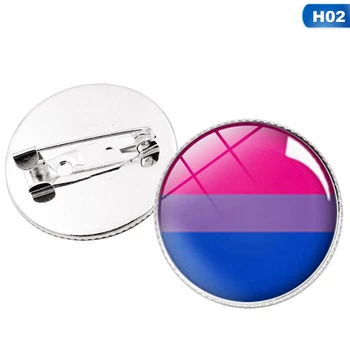 LGBT Pride Vikerkaare Lipu Embleem Ümmargune Ikoonid Gay, Lesbi -, Bi-ja Transseksuaalide Pansexual Mittesuguline Sümbol Pin Rozet Pross