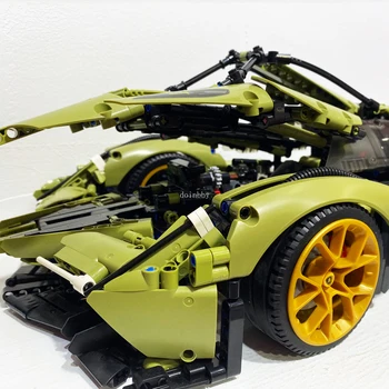 Looja Ekspert High-tech Lamborghinis 2527PCS RSR Tehnilised Kes Modulaarne Tellised Mudel ehitusplokid võidusõiduauto Poiss Mänguasjad