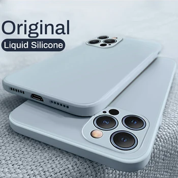LOVECOM Originaal Vedela Silikooniga Telefon Case For iPhone 13 12 Pro Max 11 Pro Max XS Max XR X 7 8 Plus Juhul Pehme Matt Telefoni Kate