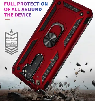 Luksus Armor Põrutuskindel Telefon Puhul Xiaomi Redmi Note8 Note7 Pro Note8T 7 8 7A 8A Täielikult Katta Auto Magnet Rõngas Kaitseraua Juhtudel
