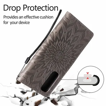 Luksuslik Nahast 3D Sun Flower Rahakoti Puhul Xiaomi POCO M3 X3 NFC Mi Mängida A3 9T 10T Lite Lisa 10 11 Pro Omanik Klapp Seista Kate