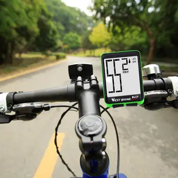 LÄÄNE-BIKING Bike Arvuti Multifunktsionaalset LED Digitaalne Määr MTB Jalgratta Spidomeeter Traadita Jalgrattasõit odomeetri Näit Arvuti Stopper