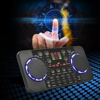 Mikser Live Broadcast Stuudio Laulu-Müra Vähendamine Kaasaskantavad Välised Bluetooth 4.0 Heli Kaart Telefonist Arvutisse Salvestamine