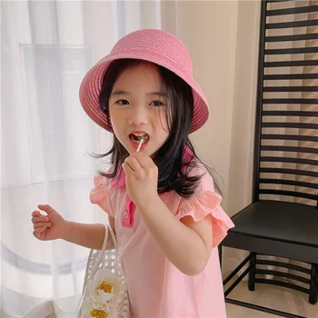MILANCEL 2021 Suvel Uusi Tüdrukute Riideid Kleit korea Polo Lühikese varrukaga, kanna Silmkoelised Armas Kleit
