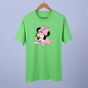 Minni Beebi Hiirt, Puuvillane T-Särk Uus Naiste Disney Tshirt Top Tee Mood Naiste Riided, T-särgid Multi-värvi Paari komplekt