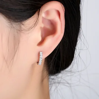 Naiste Kõrvarõngad Kuupmeetri Tsirkooniumoksiid Rõngad Earringsfor Naiste Trendikas Kuld Huggie Klipp Earcuff Kõrvarõngad Kristall Ehted