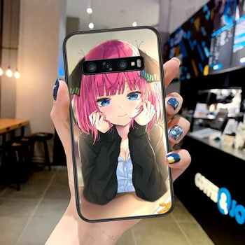 Nakano Nino Anime Telefon Case For Samsung Galaxy Note S 8 9 10 20 Pluss E Lite Uitra must Kate Luksus Raku Päris Coque Mood
