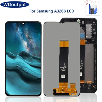 Originaal Samsung Galaxy A32 5G A326 LCD Ekraan Puutetundlik Digitizer Samsung SM-A326B LCD Asendamine osa Raam