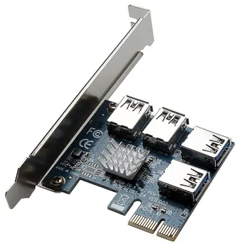PCI-E Ühe-Kuni Nelja-USB3.0 Liides laienduskaardi Kordaja Hub Adapter Kaevandamine Kaevandaja BTC Seadmed ARVUTI Desktop