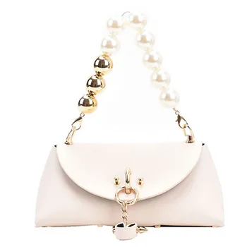 Pearl Sweet Lady Mini kott 2021 Kevadel Uus Hhigh kvaliteediga PU Nahast Naiste Disainer Käekotis Kett Õlal Messenger Kott