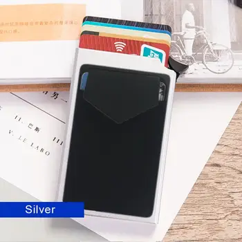 Pop-out RFID Kaardi Omanik Anti-varguse Smart Rahakott, Mini Business ID-Kaardi Omanikud Panga Krediitkaardi Ohutu Ladustamise Unisex Rfid Rahakott