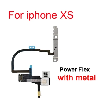 Power Flex Kaabel, Metallist iPhone X XS MAX Helitugevuse Lüliti on Off Nuppu varuosa Asendamine