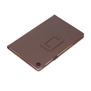 Pu+nahast Flip Case Cover For Samsung Galaxy Tab 10.1 2019 Sm-t510 T515 Kõrge Kvaliteedi Reguleeritavad Kokkuklapitavad Seista Tablett Gitf