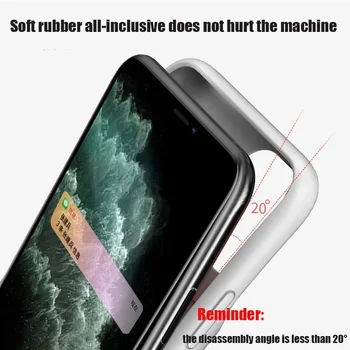 QN LISADA Põrutuskindel Aku Laadija Case for iPhone 12 Pro Max 12 Mini Powerbank Juhul Välise Aku Laadimine Pack Backup Juhul