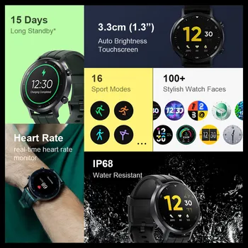 Realme Watch S Globaalne Versioon IP68 Sport Smart watch Veekindel 15 Päeva Aku Südame Löögisageduse Monitor Muusika juhtimiseks ios Android