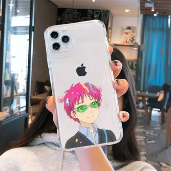Saiki Kusuo Jaapani anime kate funda coque Telefoni Juhul Läbipaistvad iPhone 6 7 8 11 12 s mini pro X XS XR MAX Plus