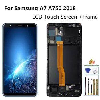 Samsung Galaxy A7 2018 A750 SM-A750F A750G SM-A750FN/DS SM-A750F/DS SM-A750FN LCD Ekraan Puutetundlik Digitizer Raami Vahendid