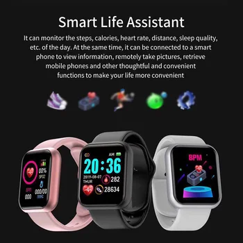 Smart Kellad, Meeste Ja Naiste D20 Smart Watch Vererõhku Jälgida, Tervisespordi-Käevõru Smartwatch Apple Xiaomi Android