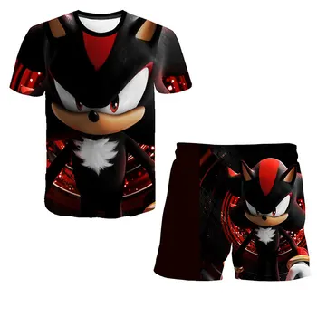 Sonic Riided Komplektid Kids Tshirts Püksid Väikelapse Tüdrukute Komplektid Top+püksid 2tk Komplekti Sport Ülikond Baby Komplekti Suvel T-Särgid, Lühikesed