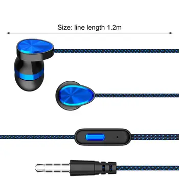 Sport Juhtmega Kõrvaklapid Super Bass 3.5 mm Kõrvaklappide Earbud Sisseehitatud Mikrofon Hands Free
