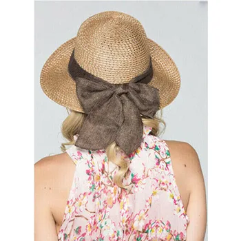 Suvel Lai, Suur Nokk floppy Õlgedest Peakatted, Päike Mütsid Vibu Naiste UV Kaitse Panama Beach Mütsid Daamid Müts chapeau femme ete