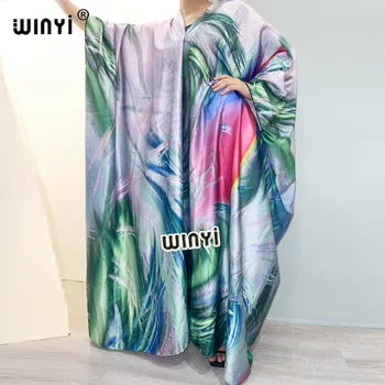 Suvel Lähis-Ida kvaliteetne sukienka toimse (fashion prindi 2021 WINYI Maxi naiste riideid long beach V-kaeluse Bohemian kleit