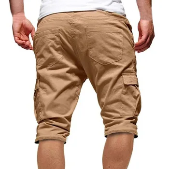 Suvel lühikesed Püksid Meestele Uued Vabaaja Tahke Meeste lühikesed Püksid Pluss Suurus M-4XL Elastne Keskelt Talje Taskutega Lühikesed Püksid Meeste Streetwear Lühike Homme