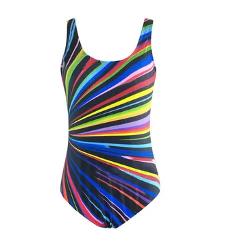 Suvel Naiste Ujumistrikoo Ujumine Pluss Suurus Kostüüm Värviline Printimine Polsterdatud Monokini Ühes Tükis Ujumistrikood Push Up Supelrõivad Komplekti