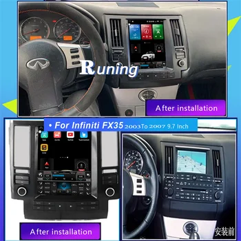Tesla Stiilis Vertikaalsete Ekraaniga Android 10.0 Jaoks Infiniti FX FX35 FX45 2003-2006 autoraadio Auto Dvd Multimeedia Mängija, GPS Navigeerimine