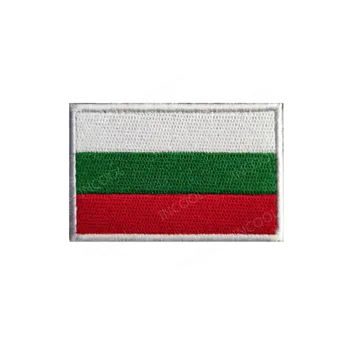 Tikitud Plaastrid Bulgaaria Lipu Sõjalise Plaaster Embleemi Applique Bulgaaria Lipud Kolju Tikandid Märgid Riided Kork