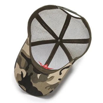 TOHUIYAN Viie osutas Star Baseball Cap Suvel Hingav Võrgusilma Aednik Mütsid Mehed Täiskasvanud Gorra Isa Müts Väljas Sõjalise Spordi-Caps