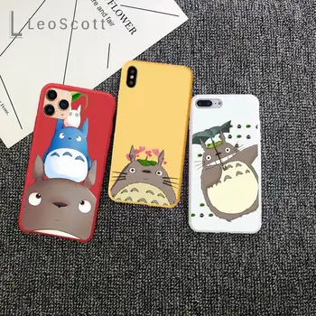 Totoro multikas kass armas naljakas Telefoni Juhul Candy Värvi iPhone 11 12 mini pro XS MAX 8 7 6 6S Pluss X 5S SE 2020 XR