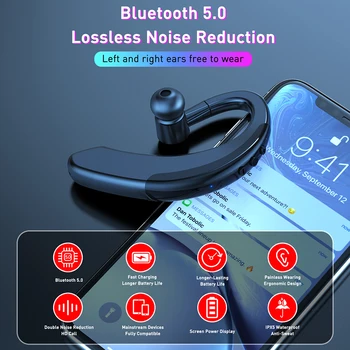 Traadita Bluetooth-Äri, Sport Kõrvaklapid Stereo Kuular koos Sweatproof,Müra Vähendamise Kõrvaklapid Auto Handsfree Kõrvaklapid