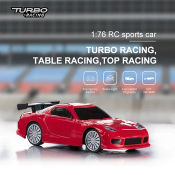 Turbo Racing 1:76 C71 RC Auto P21 2.4 G Mini Täielikult Proportsionaalne Electric Race RTR Auto Racing LED Valgus Sõidu Vehicals Lapsed Mänguasjad