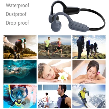 Ujumine Kõrvaklapid veekindel Luu Juhtivus Kõrvaklapid ipx8-ga-16GB, Mp3-Mängija, Bluetooth 5.0 Fitness Sport Kõrvaklapid 2021 Uus