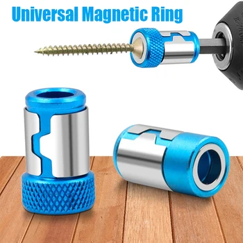 Universaalne 6.35 mm Magnet Rõngas Sulamist Magnet Rõngas Kruvikeeraja otsikud, Anti-korrosiooni Tugev Magnetizer Drill Bit Magnet Rõngas