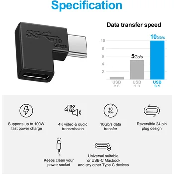 USB-C 3.0 C-Tüüpi Naine-to-Emane USB 3.1 Sisekeermega Konnektor Converter-Adapter Tüüp-c USB Standard Laadimine Andmete Ülekandmine