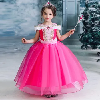Uus Beebi Printsess Kleit Cosplay Kostüüm Väikelapse Lapsed Tüdrukud Suvel Kleidid Partei Asjade Pall Kleit Vestidos