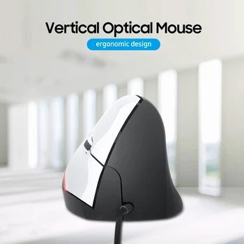 Vertikaalne Juhtmega Hiire Ergonoomiline Optiline 3 Klahvi Mängude Office Hiirt arvuti hiirt, ARVUTI /Laptop gaming Hiired Must