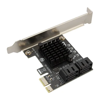 Video Card-USB-Kaabel-Extender Adapter 4 Porti SATA-III PCI E Express 3.0 X1 Töötleja Expansion Card Adapter 6Gbps