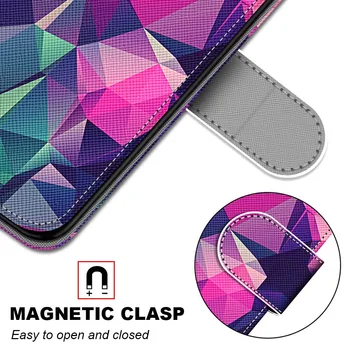 Värvilised, Maalitud Kaardi Pesa Rahakott Flip Case For Asus Zenfone 3 Max ZC520TL Minna ZB500KL Max (M1) ZB555KL ZB631KL ZC600KL tagakaas